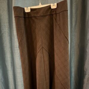 Elegant labeled Brown lined  A-Line Skirt- size 12 - preloved - excellent shape
